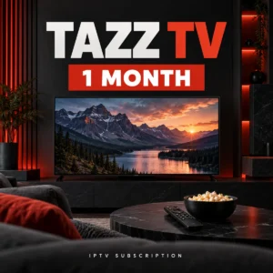 TAZZ TV 1 month IPTV subscription cover