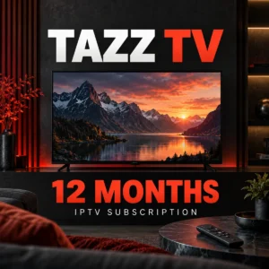 TAZZ TV 12 month IPTV subscription cover