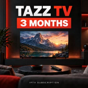 TAZZ TV 3 month IPTV subscription cover