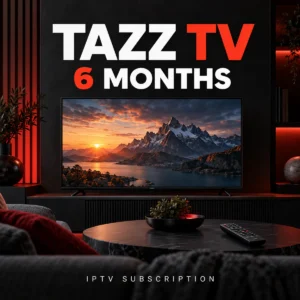 TAZZ TV 6 month IPTV subscription cover