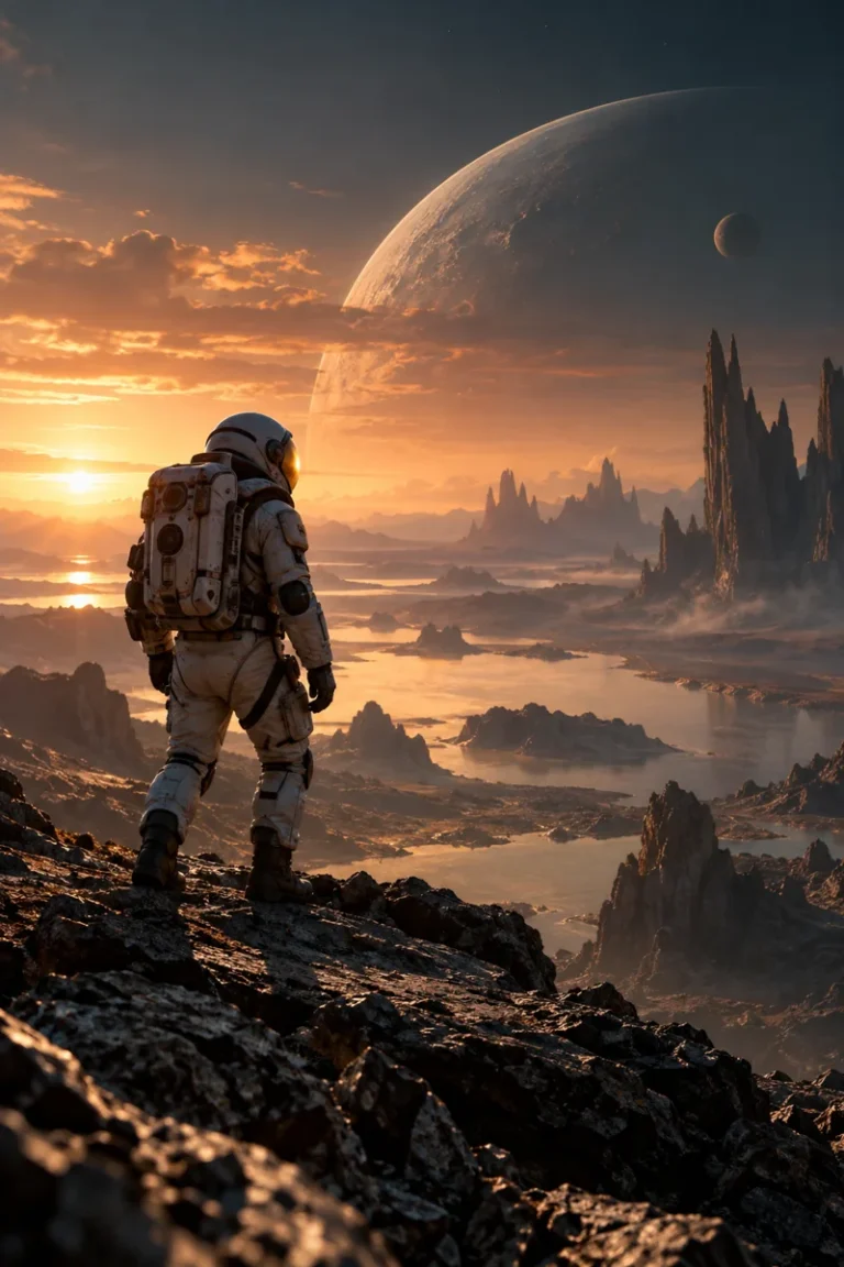 TAZZ TV original science fiction landscape illustration